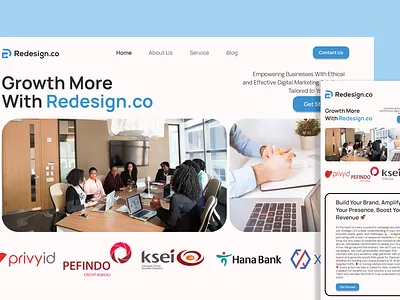 Redesign.co Responsive Website landingpage responsivedesign ui ux web