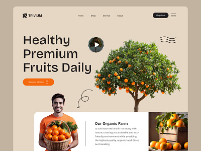 UI/UX Design for Premium Fruit Delivery Website branding delivery food fresh fresh vegetables fruit healthy homepage landing page marketplace minimal oraganic order techwitpro ui uiux design ux vegetables web design website design