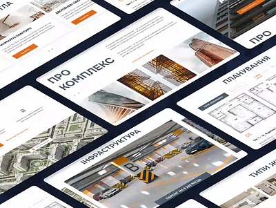 Construction Company Web Design, Landing page animation branding construction company design figma landing page mobile adaptation ui ux web design