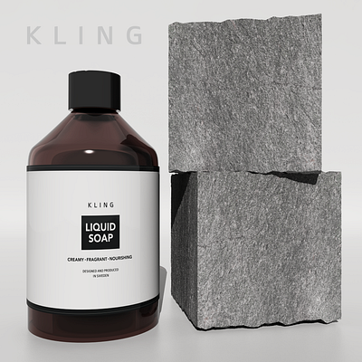 KLINIG SOAP - packaging and logo brand finland liquid logo natural packaging and logo soap