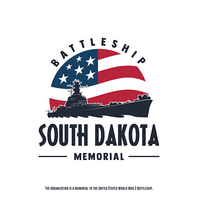 Battleship South Dakota Memorial america branding dakota graphic design logo