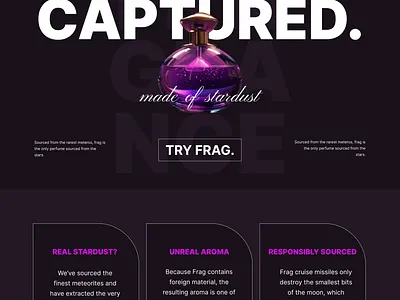 Online Perfume Web Store Landing Page UI Design... branding icon logo ui