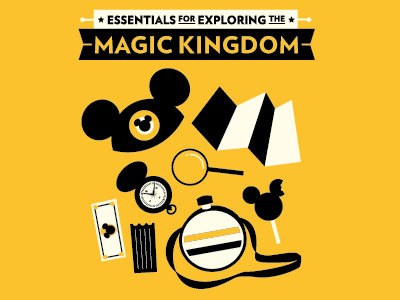 Essentials for Exploring the Magic Kingdom design graphic design illustration illustrator shapes shirt t shirt