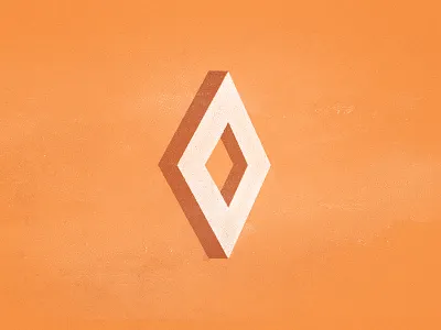 Diamond diamond illustration orange shape