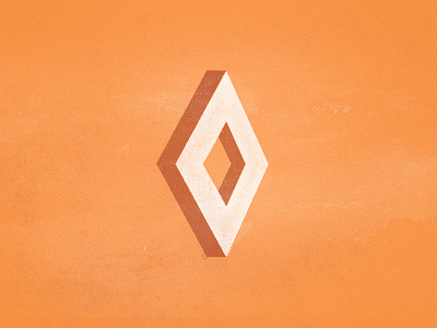 Diamond diamond illustration orange shape