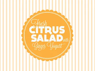 Recipe Logo Citrus circle citrus dock11 heavy fresh ginger lavanderia orange recipe recipe header stripes