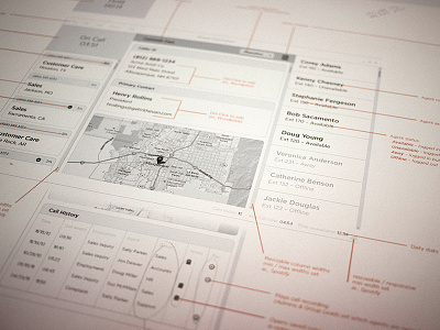 Wireframe in progress app call center desktop in progress ios mac mocura planning process robby davis ui ux windows wireframe