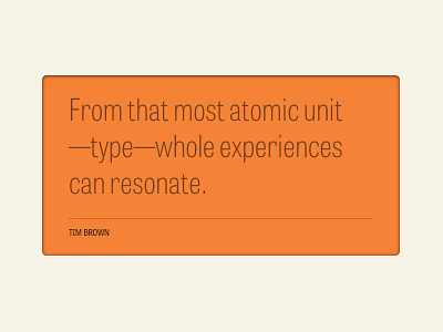 Atomic Unit gothic quote tablet tabletgothic type typecast typography