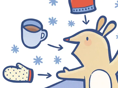 Snow Day! character childrens illustration illustration infographic mittens snow winter