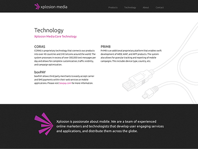 Technology explosion technology web design