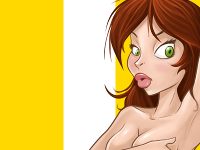 Sugar baby female girl illustration nude sexy woman