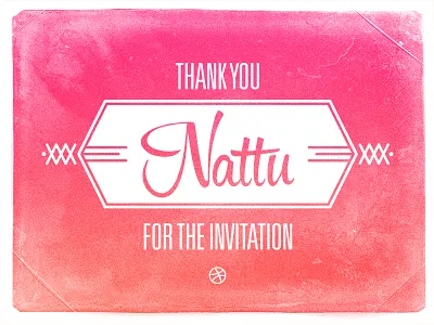 Thanks for the invitation! dribbble invitation thank you thanx