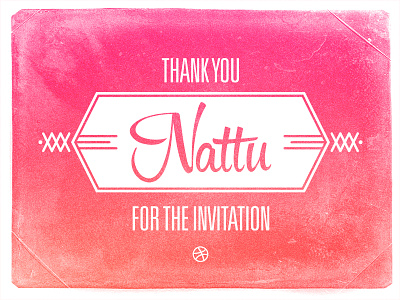 Thanks for the invitation! dribbble invitation thank you thanx