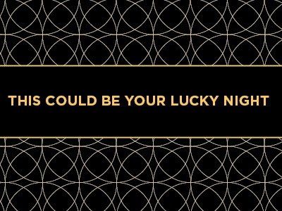 Winter Benefit Invitation Option B casino invitation luck patterns