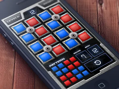 Game UI Design v.2 button buttons graphic design ipad iphone mobile ui