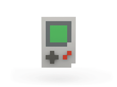 Gameboy 3d gameboy gif nintendo rotating