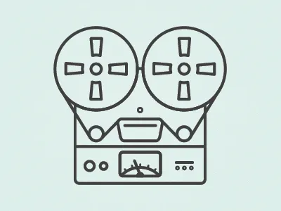 Reel-to-Reel Recorder analog illustration recorder reel to reel sound