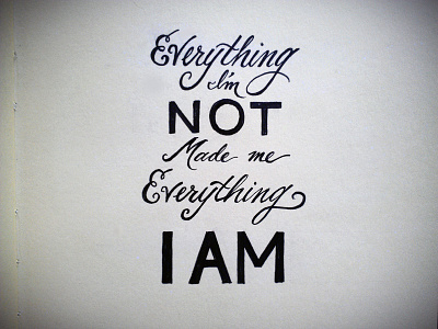 Lettering Lyrics hand lettering pen sketchbook typography