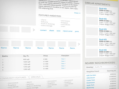 Apartment Property Page 2 ui ui design user interface design web web design webdesign