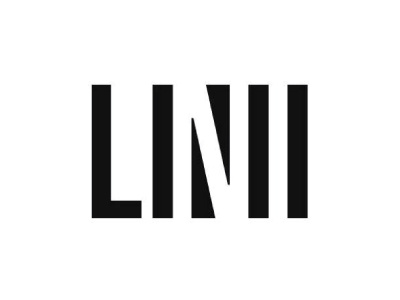 Linii black and white design studio font logo