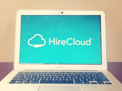 HireCloud (GIF) brand branding cloud employment icon logo