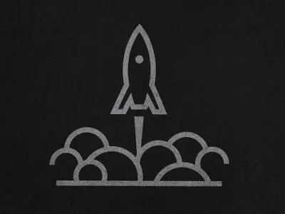 Space Bound black gray rocket smoke texture