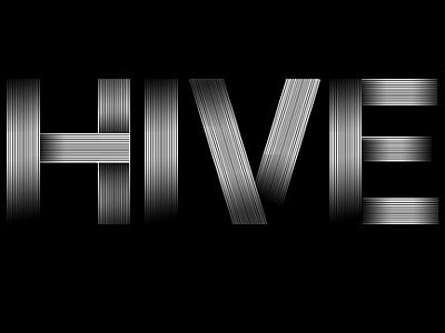 Hive design font illustration lettering logo type typography