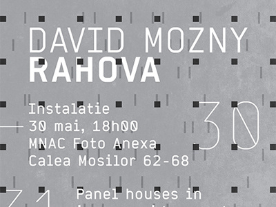 David Mozny Rahova grid poster typography urban