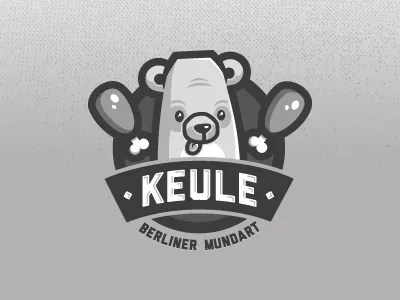 Keule bear berlin bone cute drumstick logo restaurant