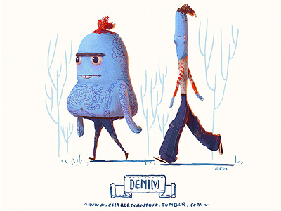 Denim charles santoso daily random word doodless illustration personal