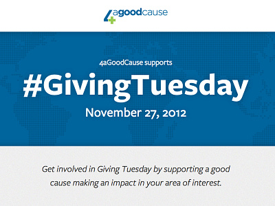 4aGoodCause #GivingTuesday Microsite css html typography web design website