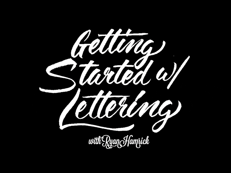 Lettering Talk [GIF] auto trace color brush ink lettering pentel refreshpitt script sketch slideshow speaking talk type typography