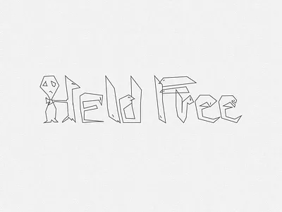 Held Free biting heldfree logo sketch