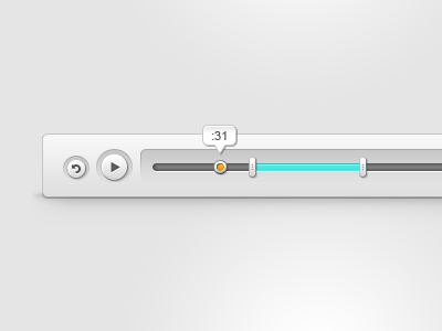 GazeHawk Player media play player slider time ui