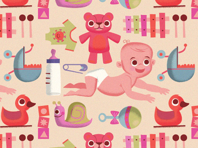 Baby Pattern baby illustration infant pattern