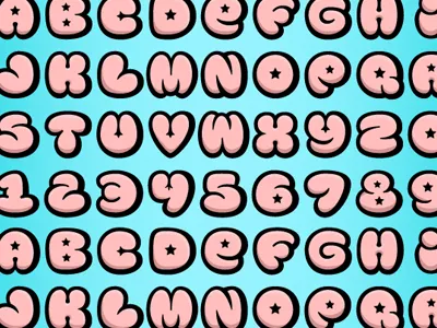 Dribble Type eat yourself™ font type