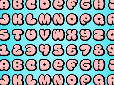 Dribble Type eat yourself™ font type