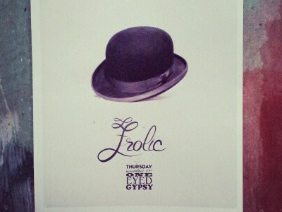 Frolic Poster hat poster typography