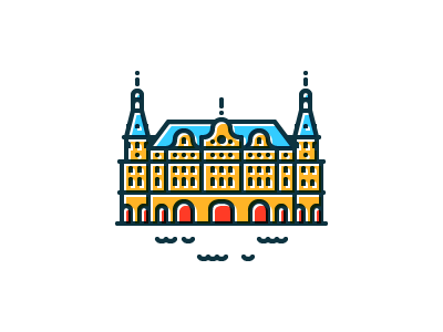 Haydarpaşa Terminal 34 anatolia asia building gar haydarpasa hub icon illustration istanbul kadikoy miniature minimal railway sea side simple station symbolicistanbul symbolicistanbulities symbolicities terminal train turkey