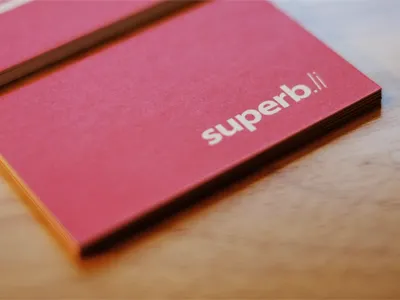superb.li cards business cards moo red