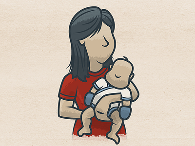 Infographic - Mom and Baby (WIP) baby christmas icon illustration infographic mom