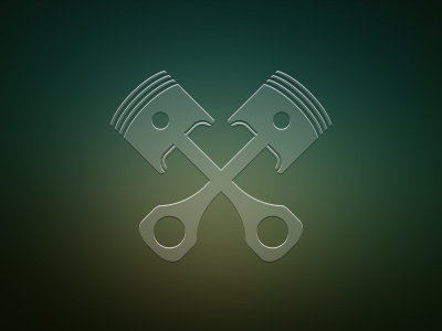Piston icon logo piston