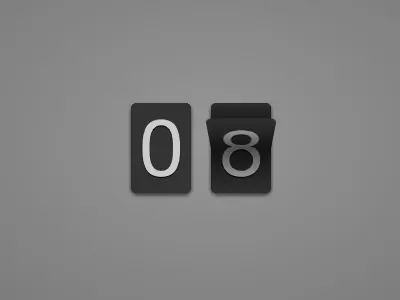 Flipclock clock css3 animation keyframe
