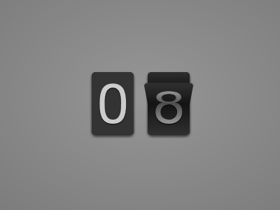 Flipclock clock css3 animation keyframe