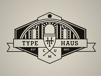 Typehaus Crest carnegie mellon crest haus logo type typehaus