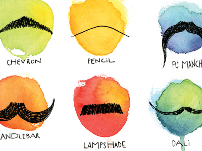 Mustaches drawing illustration mustache sharpie watercolor