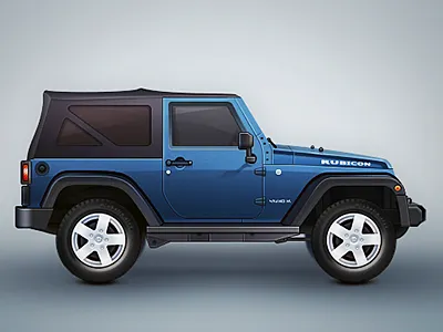 Rubicon car icon illustration ui