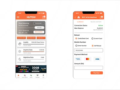 Hutch App 2024 Clone... branding icon illustration logo typography ui