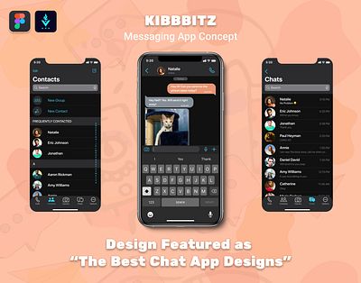 Kibbbitz - Messaging App Concept app motion graphics ui