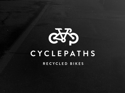 Cyclepaths Logo (Final) bike bikes biking brand branding company cycle cyclepaths cycling ecofriendly green logo mark recycle sustainable vancouver